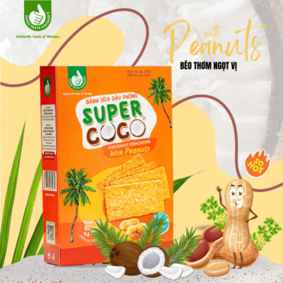 Grilled Coconut Crackers Peanut 150gr