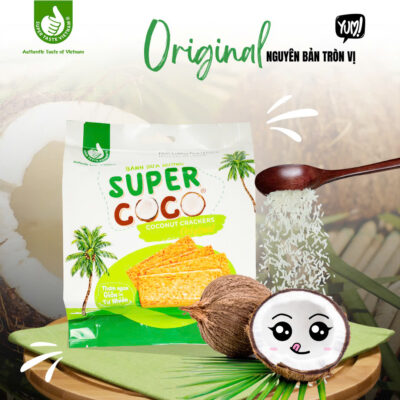 Grilled Coconut Crackers Original 150gr