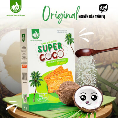 Grilled Coconut Crackers Original 180gr